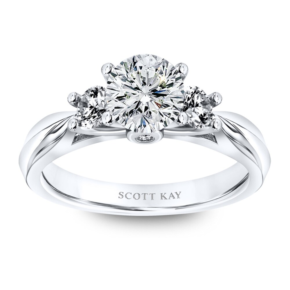 Scott Kay Ring Setting 1/3 ct tw Round-cut 14K White Gold YJgloCLc Scott Kay Ring Setting 1/3 ct tw Round-cut 14K White Gold YJgloCLc