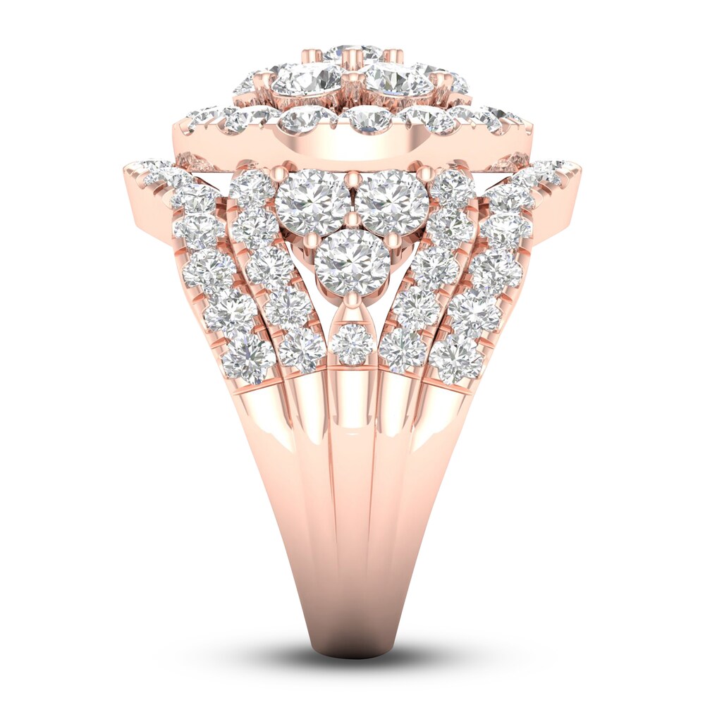 Diamond Engagement Ring 4-1/3 ct tw Round 14K Rose Gold YJpgx9vY