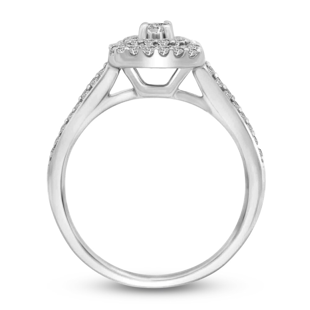 Diamond Bridal Set 1/2 ct tw Round 10K White Gold YhLsOM48 Diamond Bridal Set 1/2 ct tw Round 10K White Gold YhLsOM48