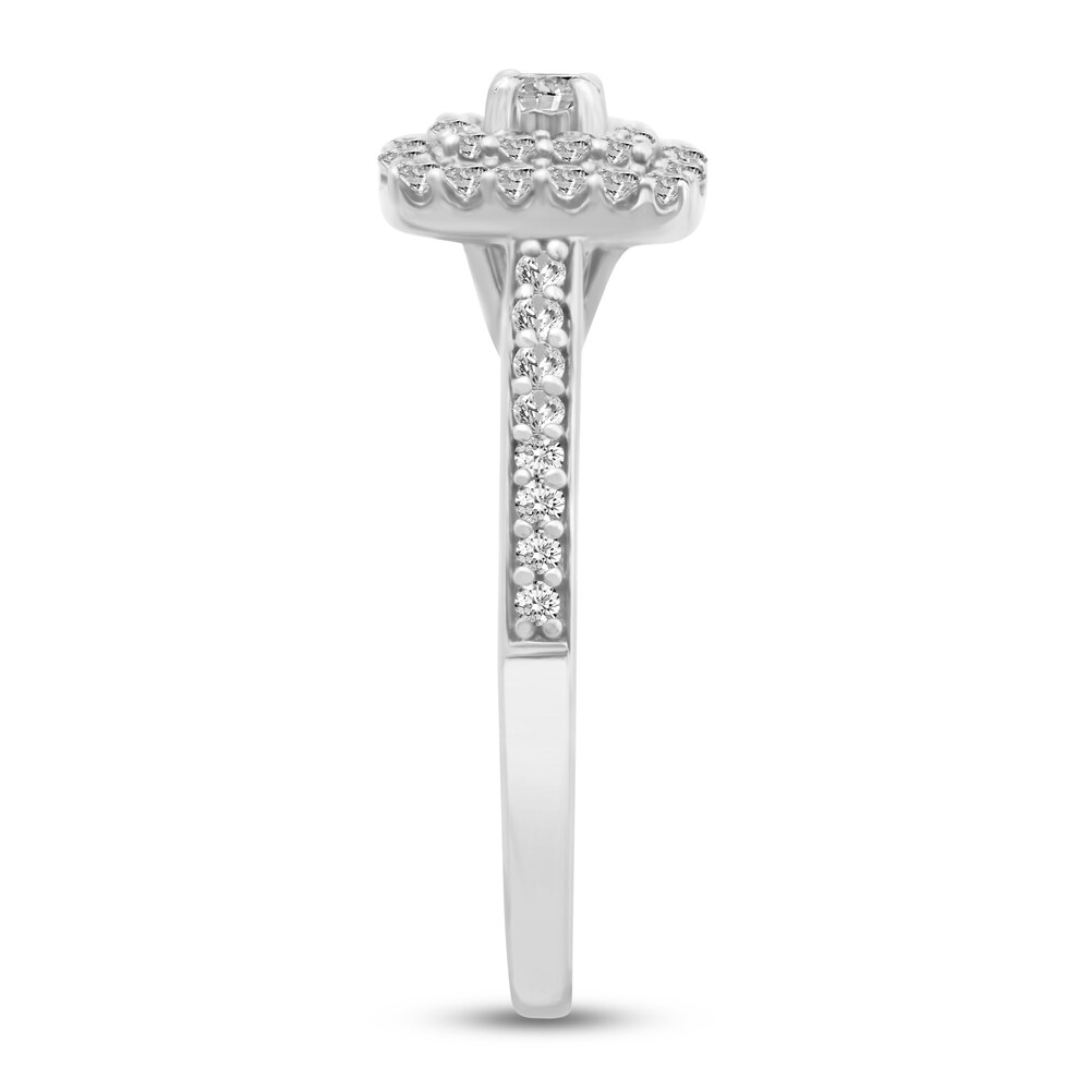 Diamond Bridal Set 1/2 ct tw Round 10K White Gold YhLsOM48 Diamond Bridal Set 1/2 ct tw Round 10K White Gold YhLsOM48