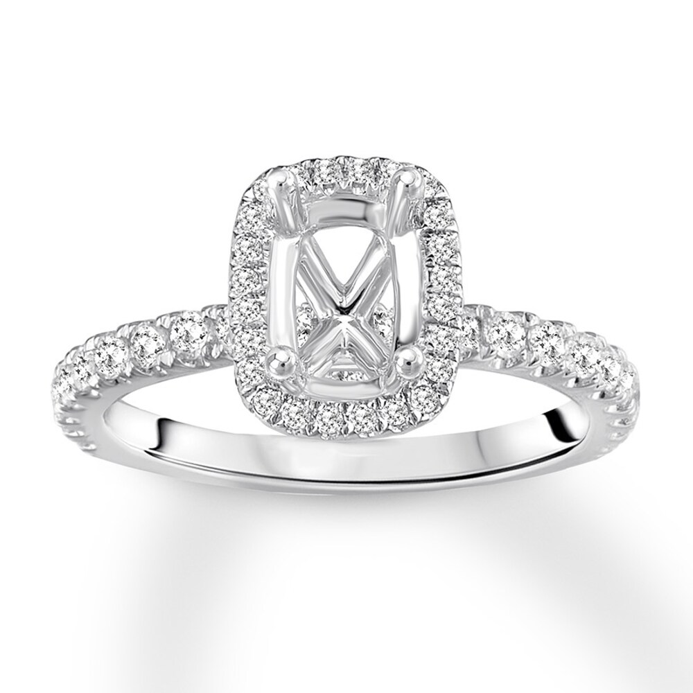 Diamond Ring Setting 1/2 carat tw Round 14K White Gold YhrnLVhk Diamond Ring Setting 1/2 carat tw Round 14K White Gold YhrnLVhk