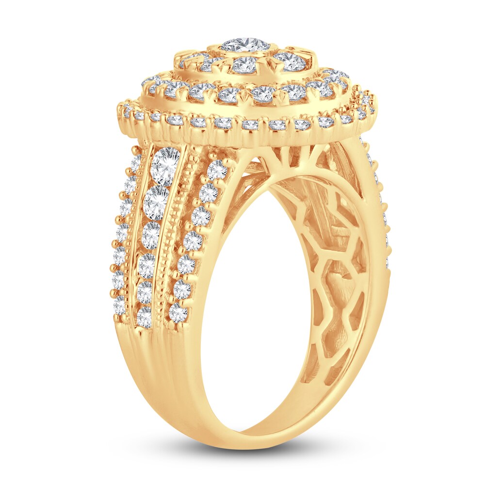 Diamond Ring 2 ct tw Round 14K Yellow Gold YuRtP0qc Diamond Ring 2 ct tw Round 14K Yellow Gold YuRtP0qc