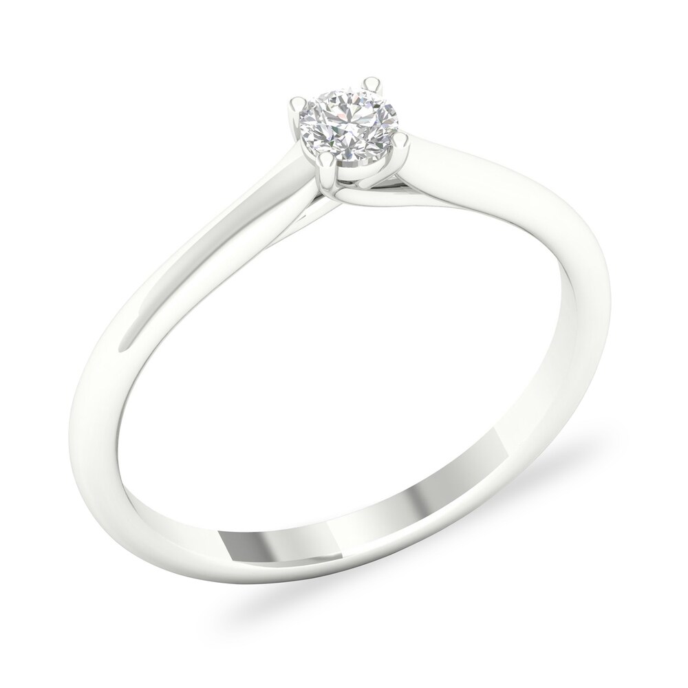 Diamond Solitaire Ring 1/6 ct tw Round-cut 14K White Gold (SI2/I) ZHaAvM0R Diamond Solitaire Ring 1/6 ct tw Round-cut 14K White Gold (SI2/I) ZHaAvM0R