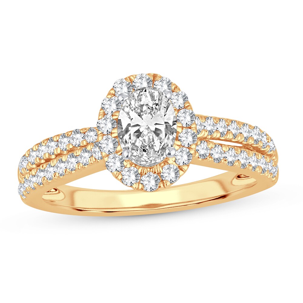 Diamond Ring 1 ct tw Oval 14K Yellow Gold ZhzFBjJb Diamond Ring 1 ct tw Oval 14K Yellow Gold ZhzFBjJb