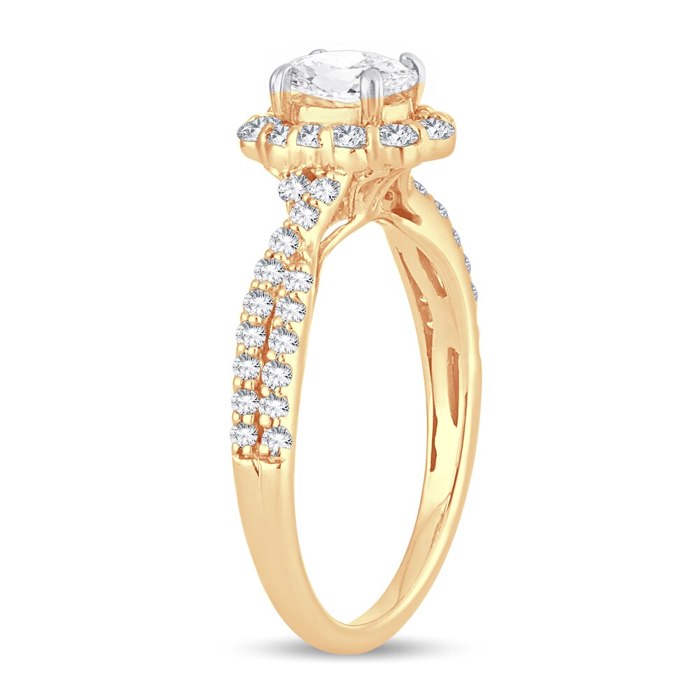 Diamond Ring 1 ct tw Oval 14K Yellow Gold ZhzFBjJb Diamond Ring 1 ct tw Oval 14K Yellow Gold ZhzFBjJb