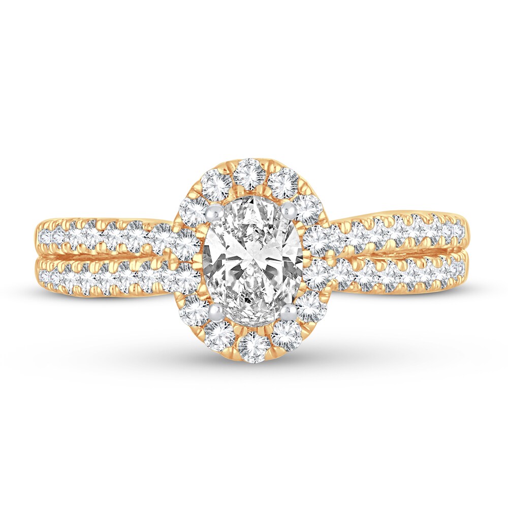 Diamond Ring 1 ct tw Oval 14K Yellow Gold ZhzFBjJb Diamond Ring 1 ct tw Oval 14K Yellow Gold ZhzFBjJb