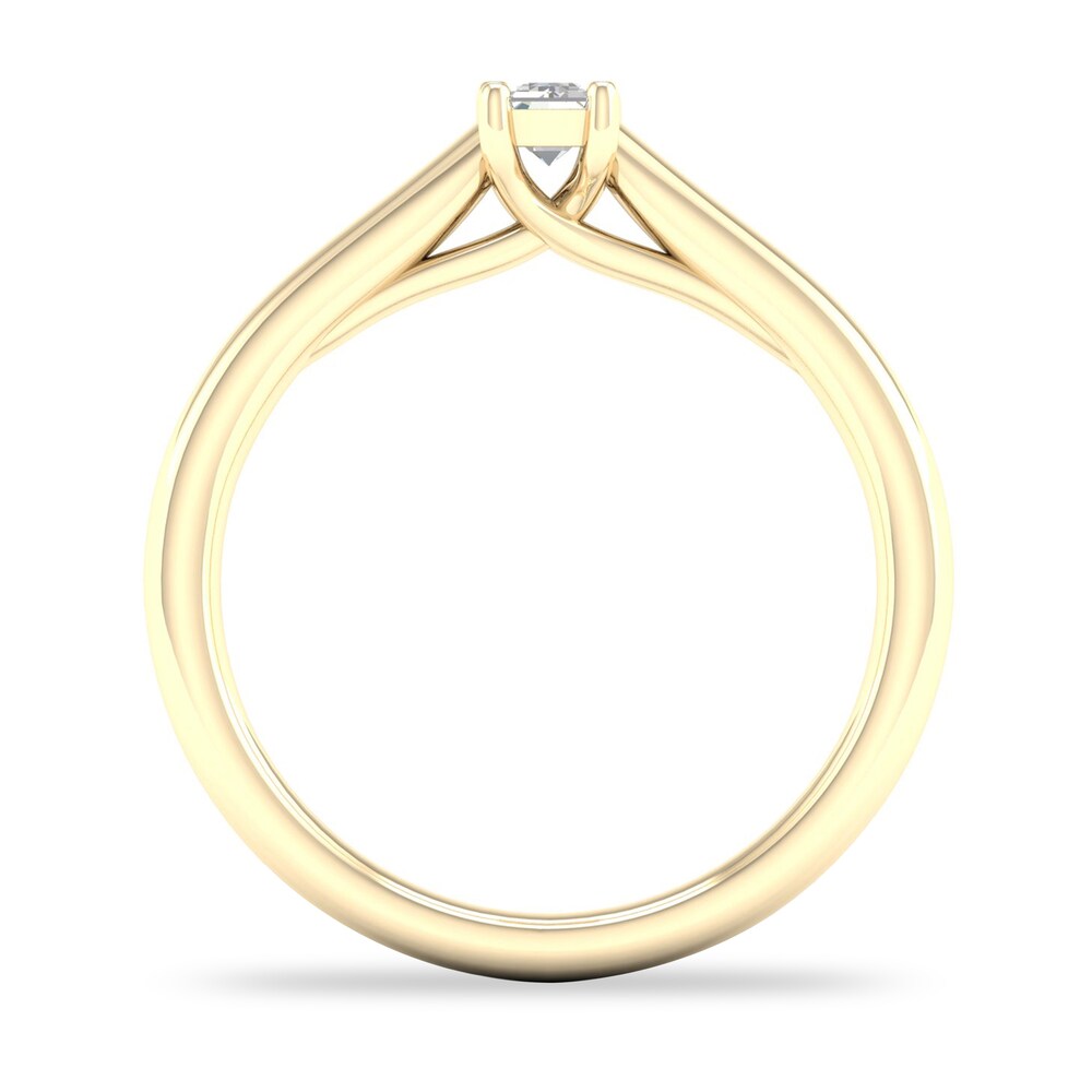 Diamond Solitaire Ring 1/3 ct tw Emerald-cut 14K Yellow Gold (SI2/I) ZtDhGnE9 Diamond Solitaire Ring 1/3 ct tw Emerald-cut 14K Yellow Gold (SI2/I) ZtDhGnE9