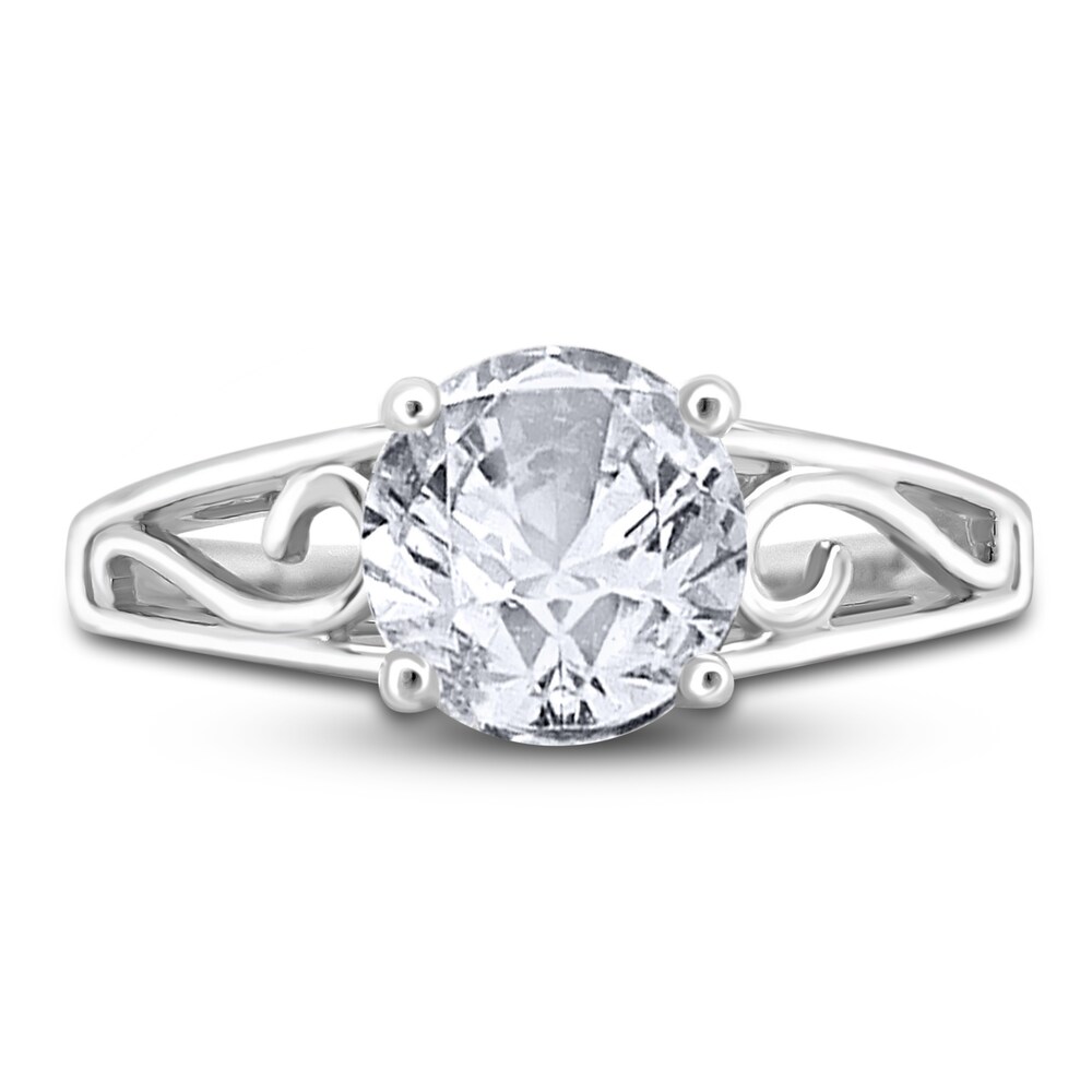 Diamond Solitaire Scroll Engagement Ring 1-1/2 ct tw Round 14K White Gold (I2/I) aABI7Ko8 Diamond Solitaire Scroll Engagement Ring 1-1/2 ct tw Round 14K White Gold (I2/I) aABI7Ko8
