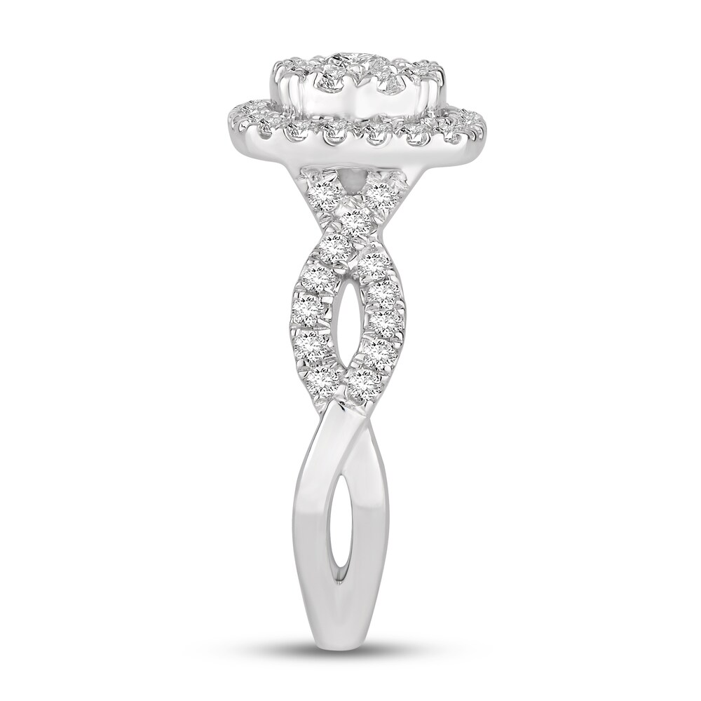 Diamond Engagement Ring 1 ct tw Round 14K White Gold aIzM0xS7 Diamond Engagement Ring 1 ct tw Round 14K White Gold aIzM0xS7