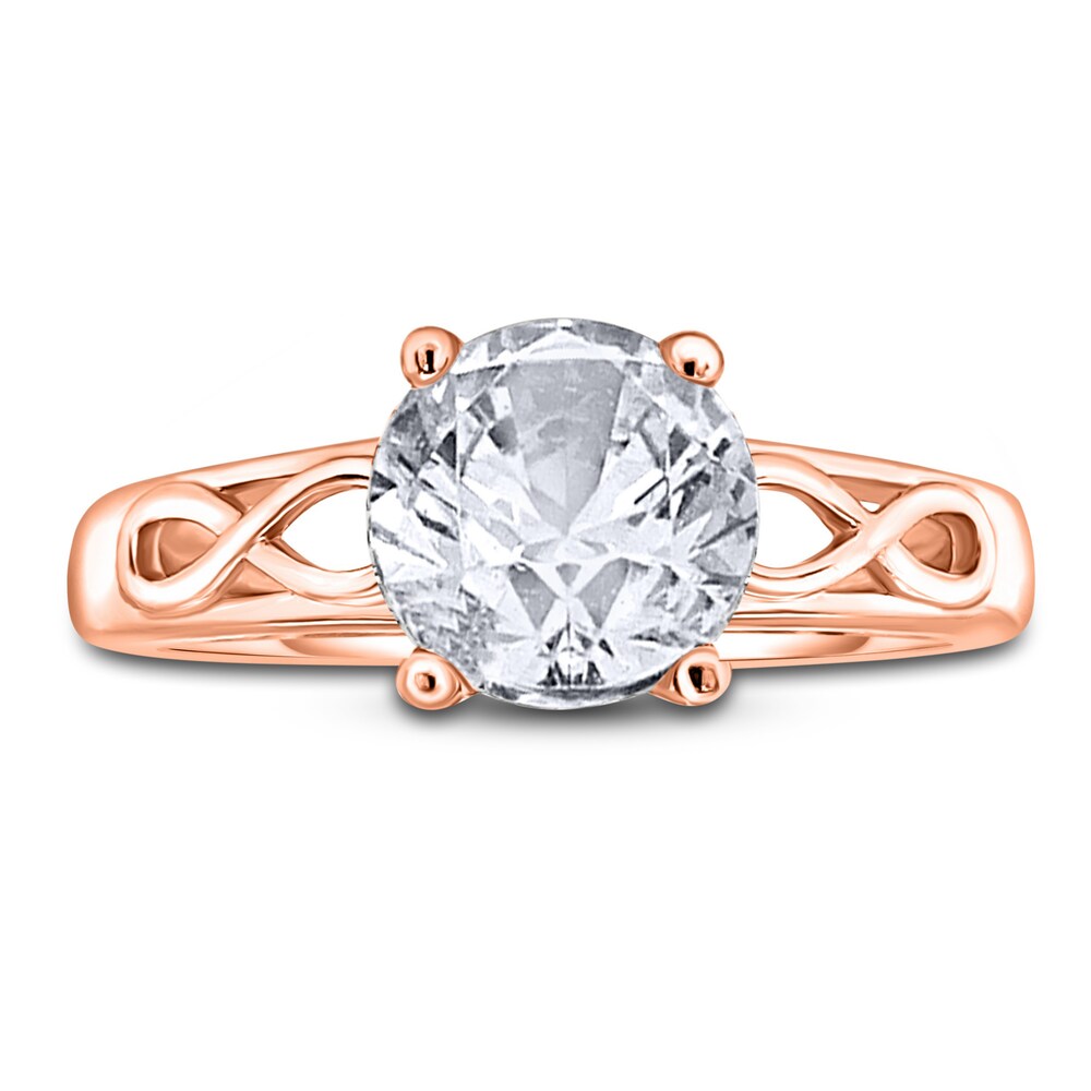 Diamond Solitaire Infinity Engagement Ring 1-1/2 ct tw Round 14K Rose Gold (I2/I) aPp9xgGL Diamond Solitaire Infinity Engagement Ring 1-1/2 ct tw Round 14K Rose Gold (I2/I) aPp9xgGL