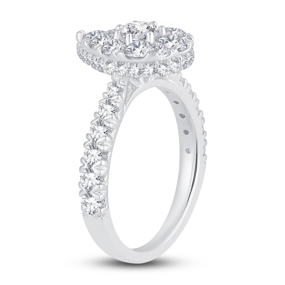 Diamond Engagement Ring 2 ct tw Round 14K White Gold aQgxxJhD Diamond Engagement Ring 2 ct tw Round 14K White Gold aQgxxJhD