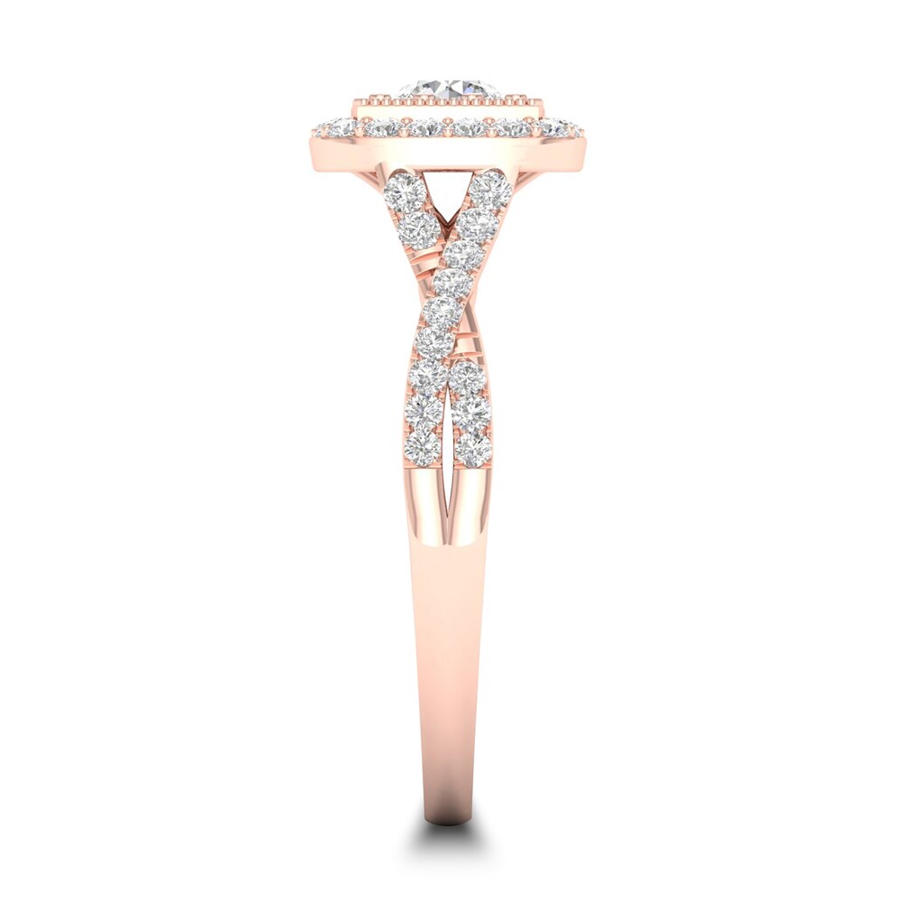 Diamond Ring 3/4 ct tw Round-cut 14K Rose Gold aUwQm8zl Diamond Ring 3/4 ct tw Round-cut 14K Rose Gold aUwQm8zl