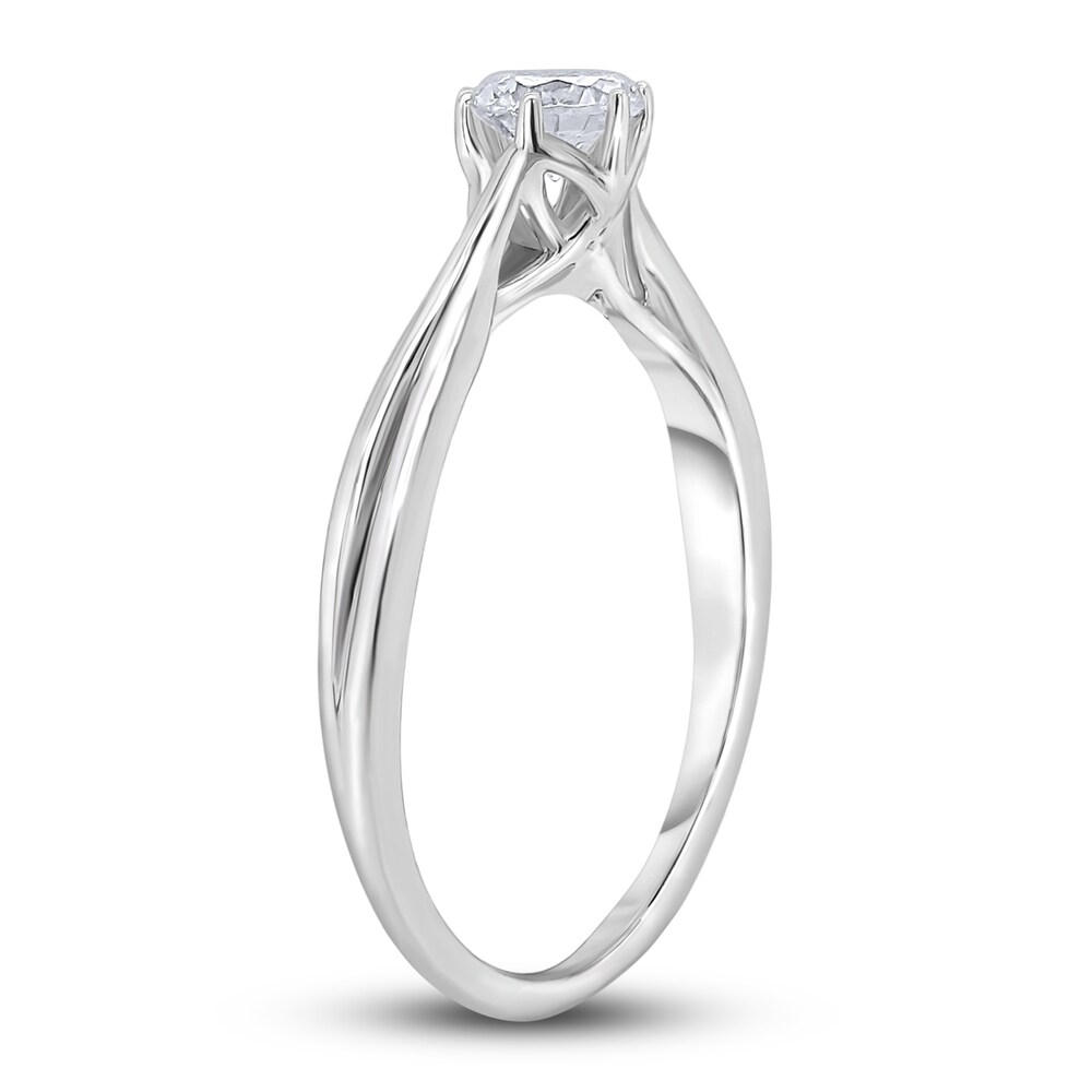 Diamond Solitaire Twist Engagement Ring 1/4 ct tw Round 14K White Gold (I2/I) aaYd4vtE Diamond Solitaire Twist Engagement Ring 1/4 ct tw Round 14K White Gold (I2/I) aaYd4vtE