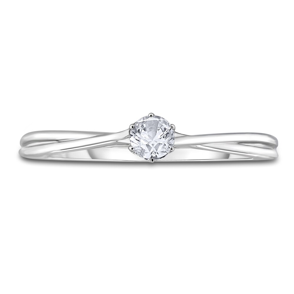 Diamond Solitaire Twist Engagement Ring 1/4 ct tw Round 14K White Gold (I2/I) aaYd4vtE Diamond Solitaire Twist Engagement Ring 1/4 ct tw Round 14K White Gold (I2/I) aaYd4vtE