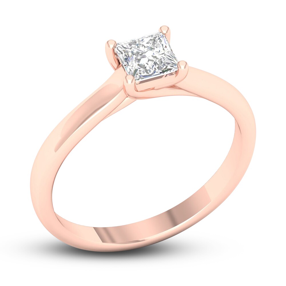 Diamond Solitaire Ring 3/4 ct tw Princess-cut 14K Rose Gold (SI2/I) ax1FDwGT Diamond Solitaire Ring 3/4 ct tw Princess-cut 14K Rose Gold (SI2/I) ax1FDwGT