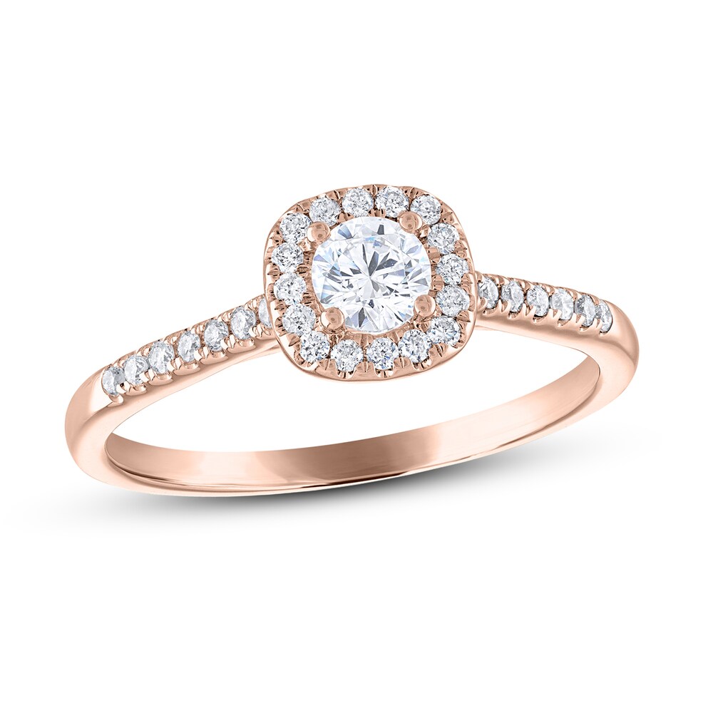 Diamond Engagement Ring 3/8 ct tw Round 14K Rose Gold b3LKqiCn Diamond Engagement Ring 3/8 ct tw Round 14K Rose Gold b3LKqiCn