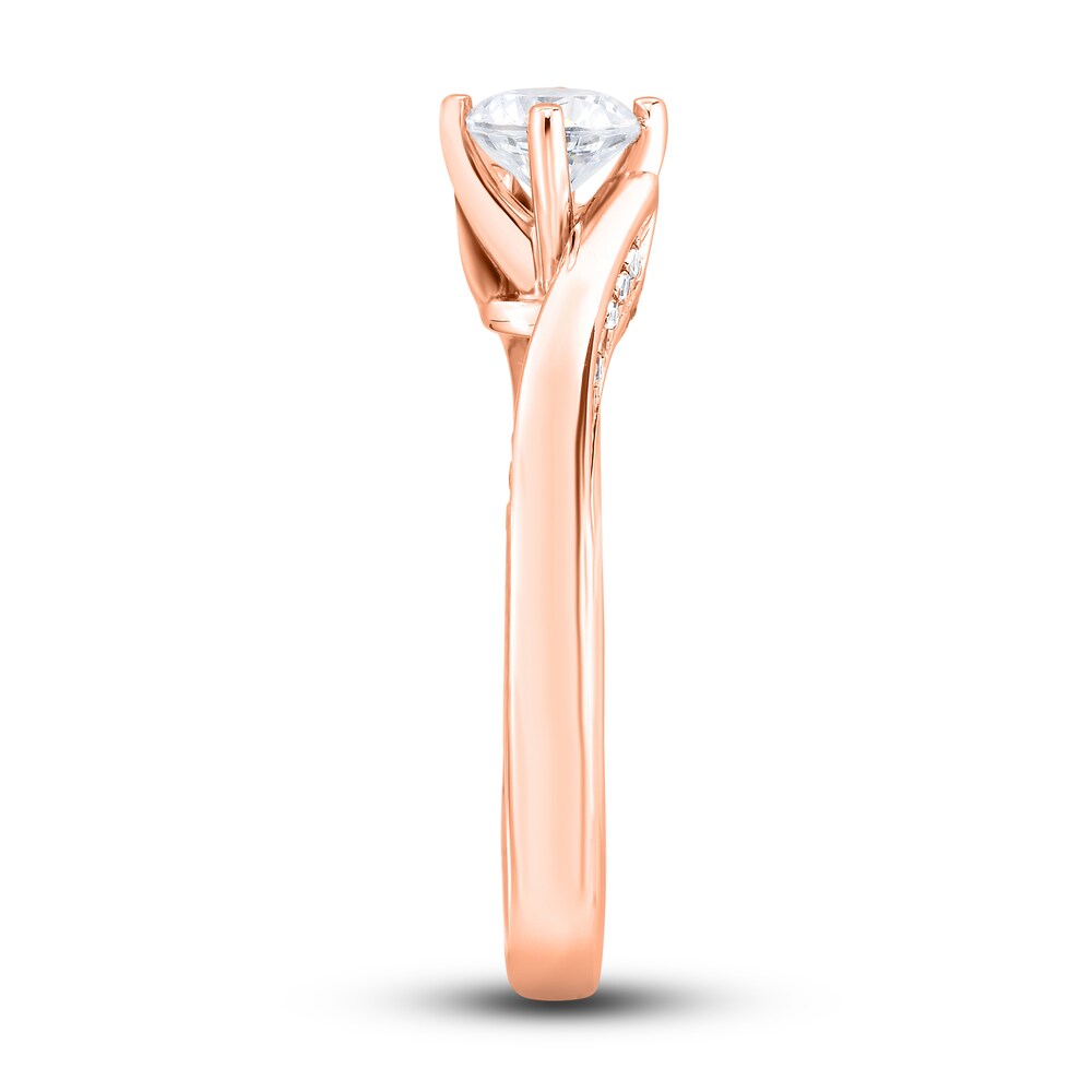 Diamond Engagement Ring 3/4 ct tw Round 14K Rose Gold b4E0eQ1t Diamond Engagement Ring 3/4 ct tw Round 14K Rose Gold b4E0eQ1t