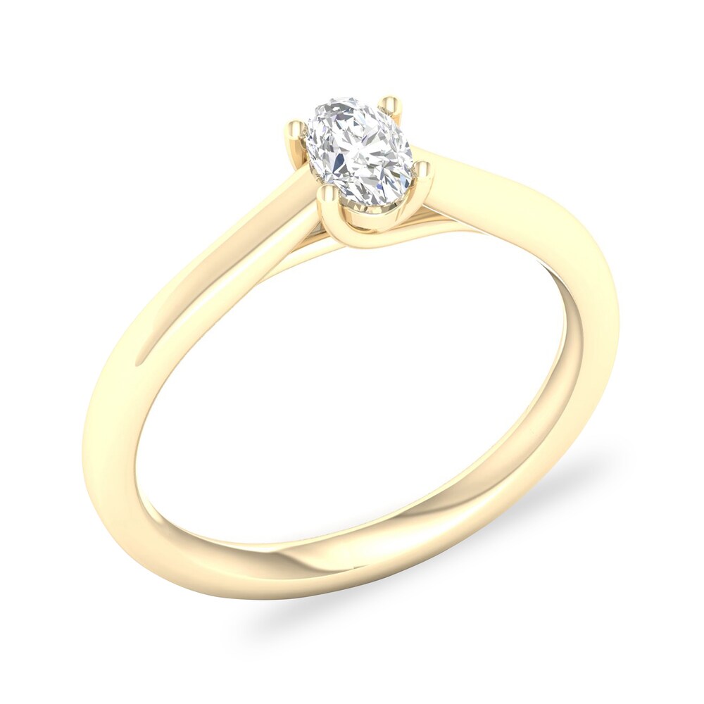 Diamond Solitaire Ring 1/3 ct tw Oval-cut 14K Yellow Gold (SI2/I) b9CFkgsp Diamond Solitaire Ring 1/3 ct tw Oval-cut 14K Yellow Gold (SI2/I) b9CFkgsp