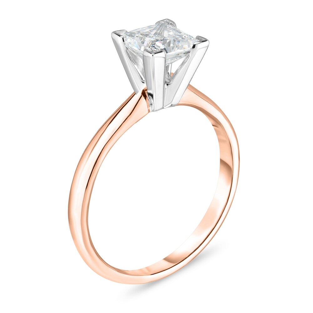 Diamond Solitaire Ring 5/8 ct tw Princess 14K Rose Gold (I1/I) bC4rvNTH Diamond Solitaire Ring 5/8 ct tw Princess 14K Rose Gold (I1/I) bC4rvNTH