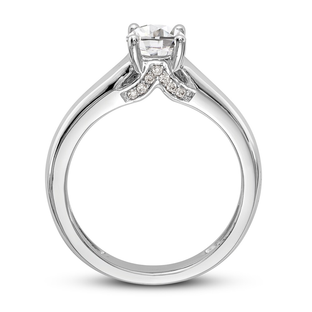 Diamond Solitaire Engagement Ring 1 ct tw Round 14K White Gold bFpAPUSG Diamond Solitaire Engagement Ring 1 ct tw Round 14K White Gold bFpAPUSG