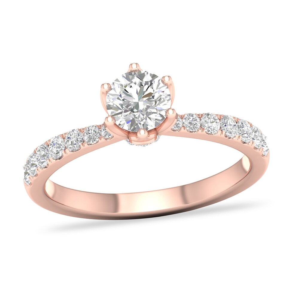 Diamond Ring 3/4 ct tw Round-cut 14K Rose Gold bNnyO04Y Diamond Ring 3/4 ct tw Round-cut 14K Rose Gold bNnyO04Y