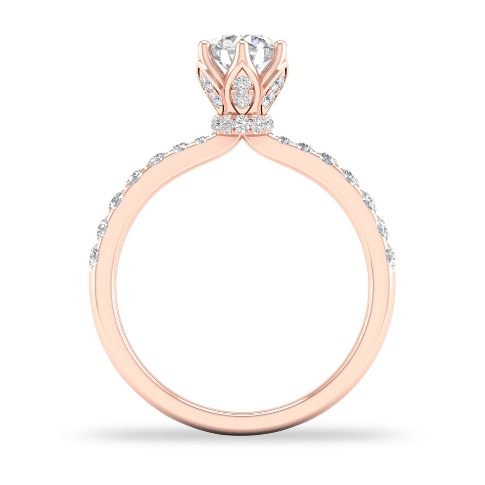 Diamond Ring 3/4 ct tw Round-cut 14K Rose Gold bNnyO04Y