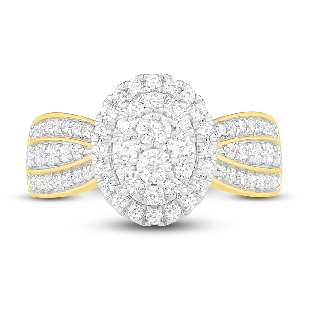 Diamond Engagement Ring 1 ct tw Round 14K Yellow Gold bbS0hLEq