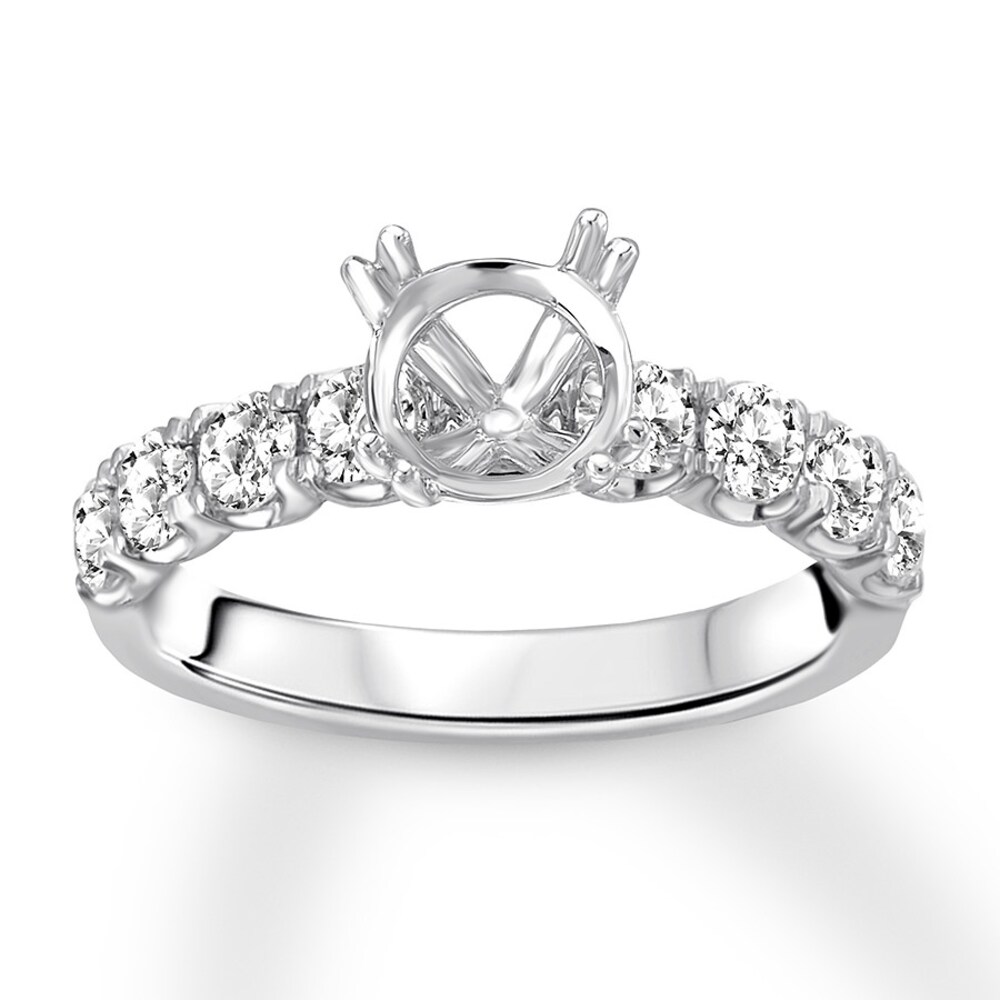 Diamond Ring Setting 3/4 carat tw Round 14K White Gold bjqgP25U Diamond Ring Setting 3/4 carat tw Round 14K White Gold bjqgP25U