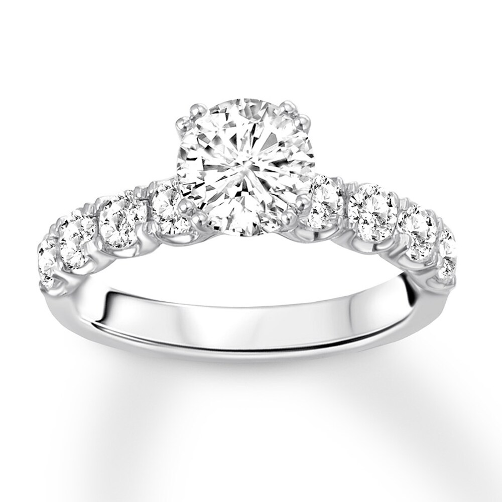 Diamond Ring Setting 3/4 carat tw Round 14K White Gold bjqgP25U Diamond Ring Setting 3/4 carat tw Round 14K White Gold bjqgP25U