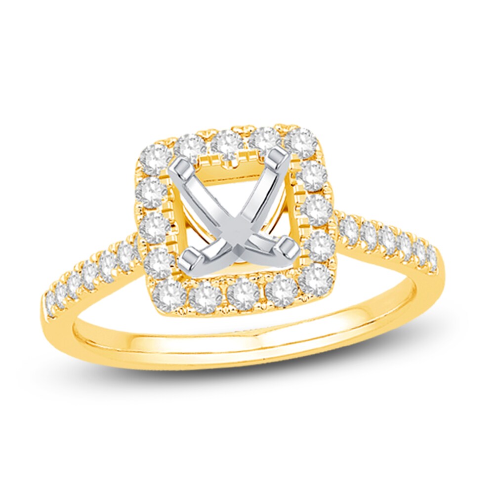 Engagement Ring 1/2 ct tw Princess/Round 14K Yellow Gold bkJyc5rf Engagement Ring 1/2 ct tw Princess/Round 14K Yellow Gold bkJyc5rf