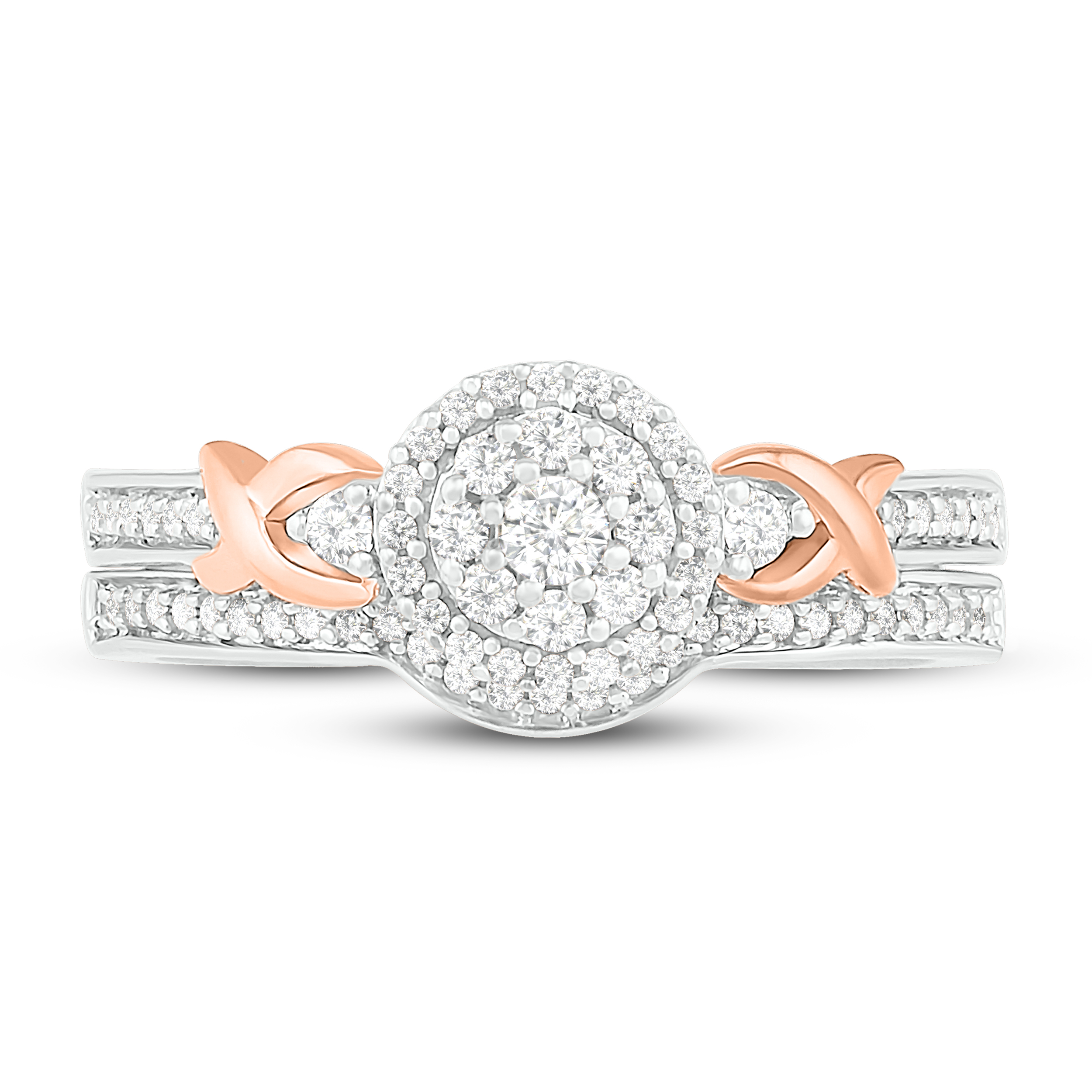 Diamond Bridal Set 1/4 ct tw Round 14K Two-Tone Gold bkTk5juJ Diamond Bridal Set 1/4 ct tw Round 14K Two-Tone Gold bkTk5juJ