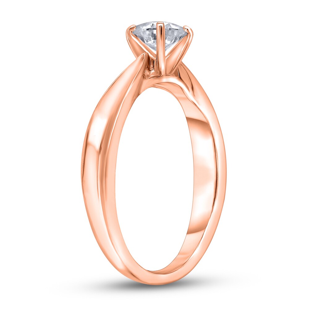 Diamond Solitaire Concave Engagement Ring 1/4 ct tw Round 14K Rose Gold (I2/I) boiFUVd2 Diamond Solitaire Concave Engagement Ring 1/4 ct tw Round 14K Rose Gold (I2/I) boiFUVd2