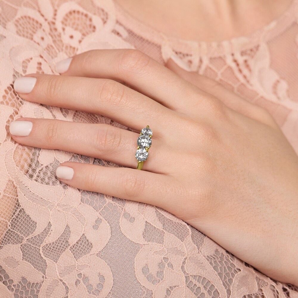 Diamond 3-Stone Ring 2 ct tw Round 14K Yellow Gold bqMlfOGX Diamond 3-Stone Ring 2 ct tw Round 14K Yellow Gold bqMlfOGX