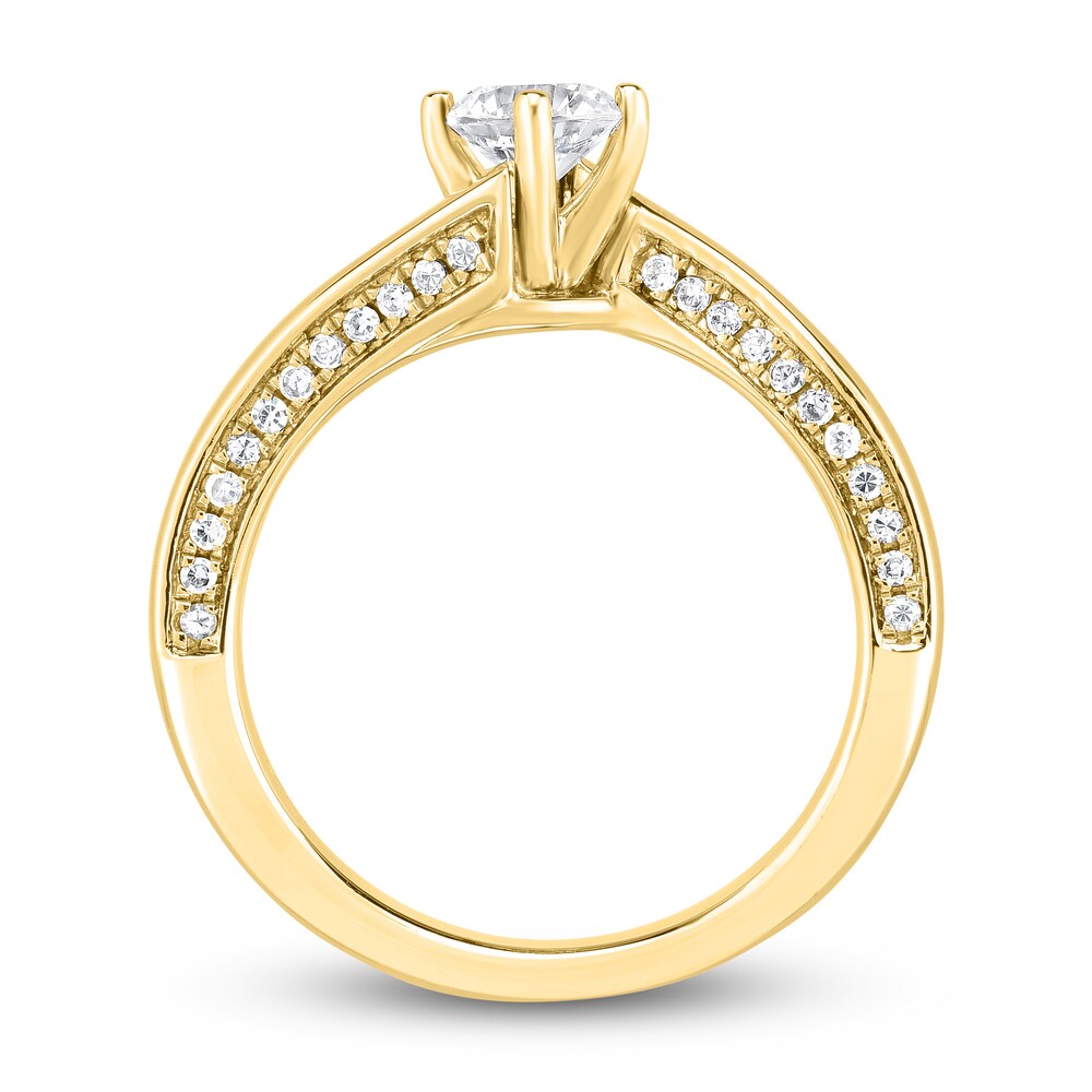 Diamond Engagement Ring 3/4 ct tw Round 14K Yellow Gold c0h6jQHB Diamond Engagement Ring 3/4 ct tw Round 14K Yellow Gold c0h6jQHB