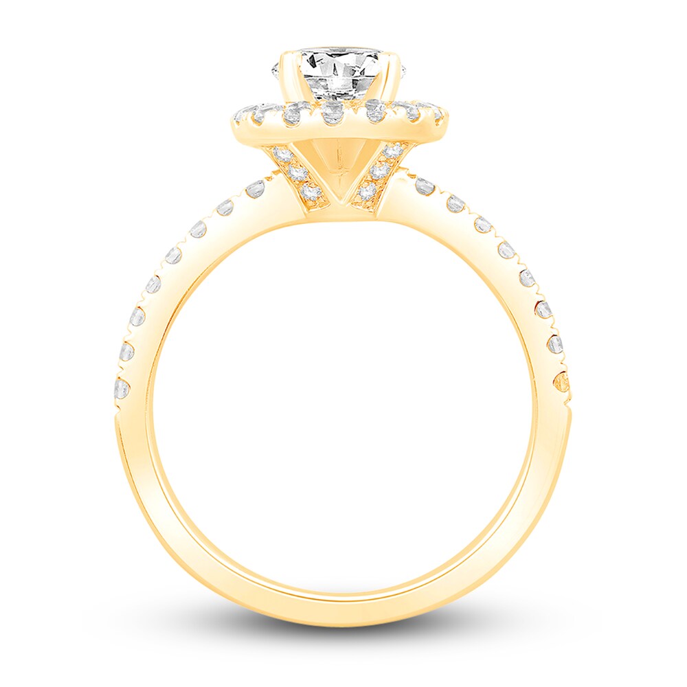 Diamond Ring Setting 1/2 ct tw Round 14K Yellow Gold c2fNkV4A Diamond Ring Setting 1/2 ct tw Round 14K Yellow Gold c2fNkV4A