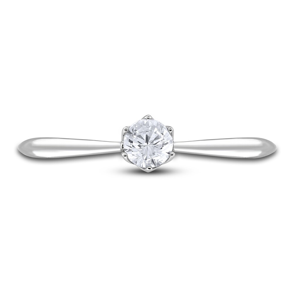 Diamond Cathedral Solitaire Engagement Ring 1/2 ct tw Round 14K White Gold (I2/I) cEcLnfaO Diamond Cathedral Solitaire Engagement Ring 1/2 ct tw Round 14K White Gold (I2/I) cEcLnfaO