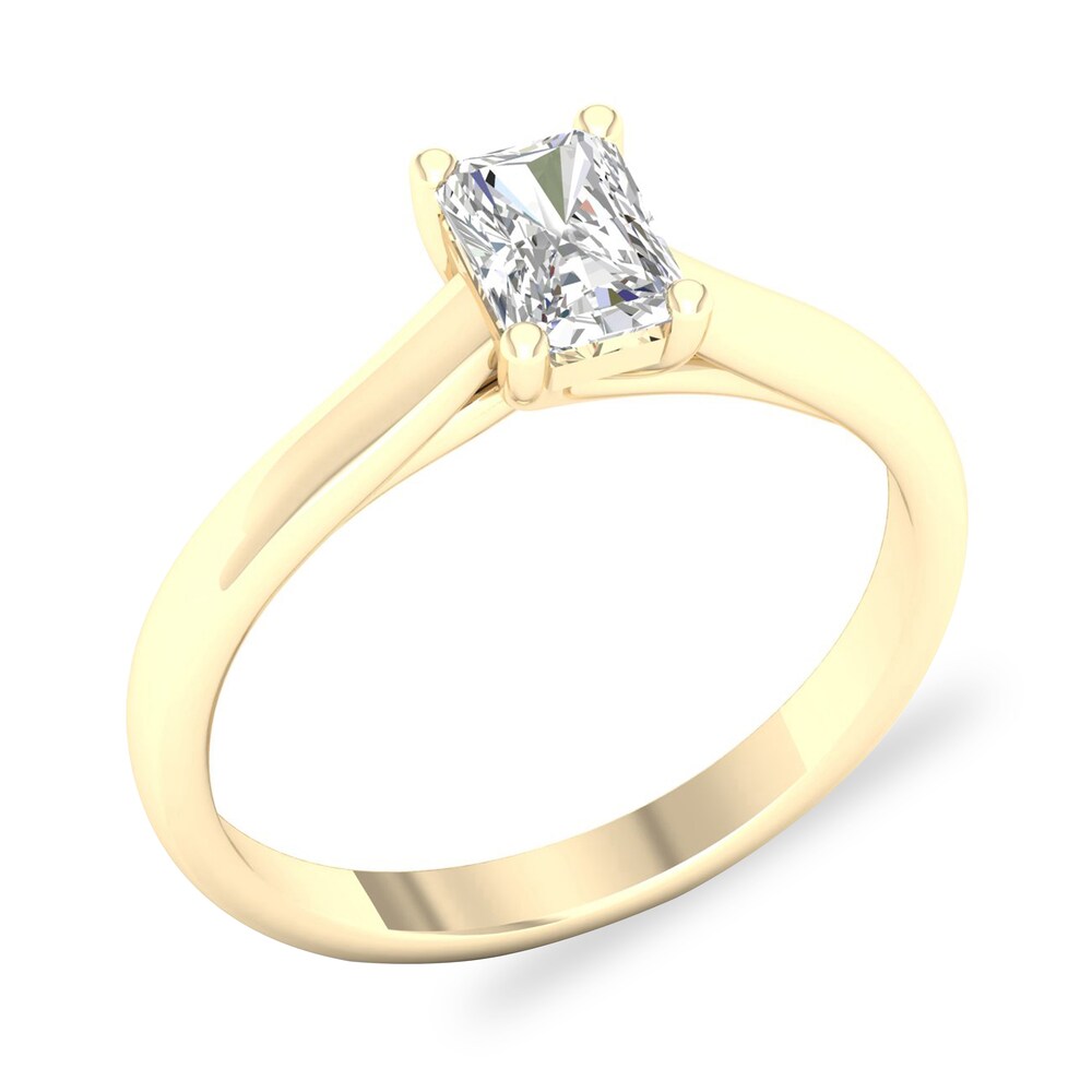 Diamond Solitaire Ring 3/4 ct tw Emerald-cut 14K Yellow Gold (SI2/I) cEkEhO0f Diamond Solitaire Ring 3/4 ct tw Emerald-cut 14K Yellow Gold (SI2/I) cEkEhO0f