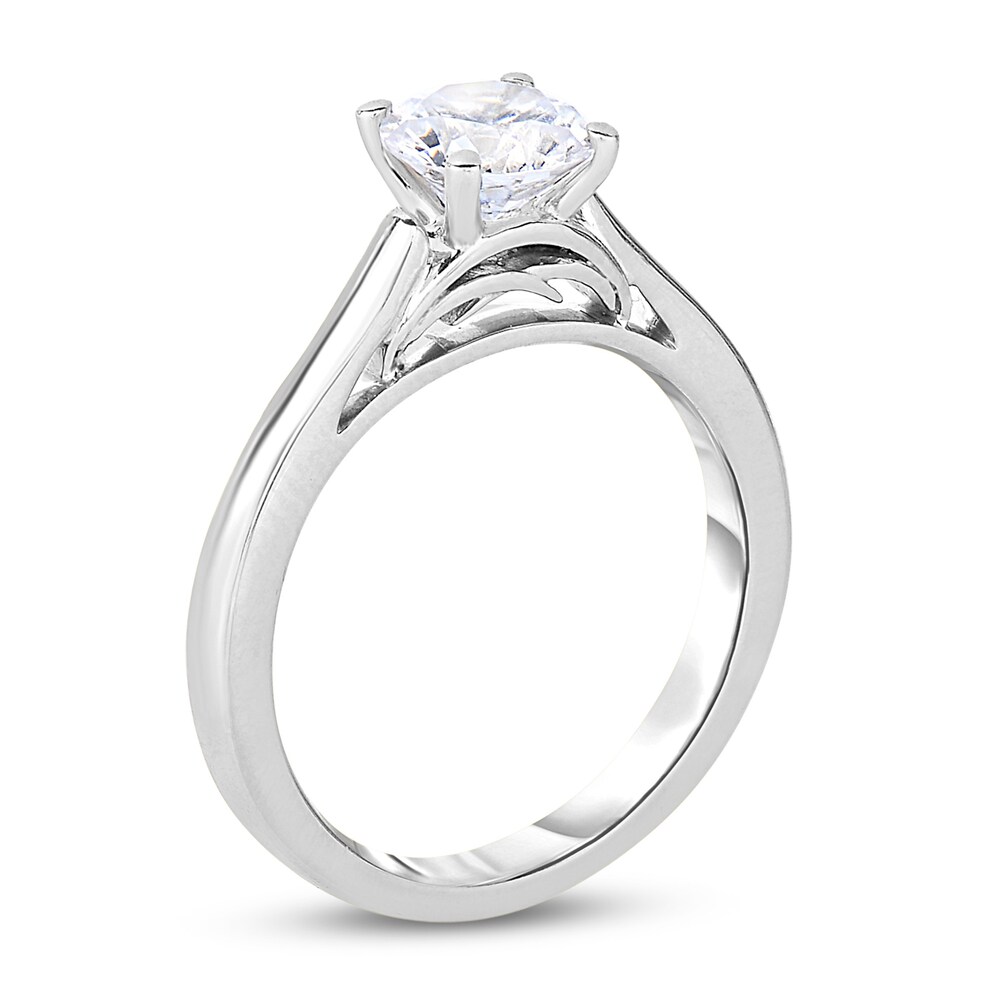 Diamond Solitaire Engagement Ring 1 ct tw Round 14K White Gold (I2/I) cLmAASPk Diamond Solitaire Engagement Ring 1 ct tw Round 14K White Gold (I2/I) cLmAASPk