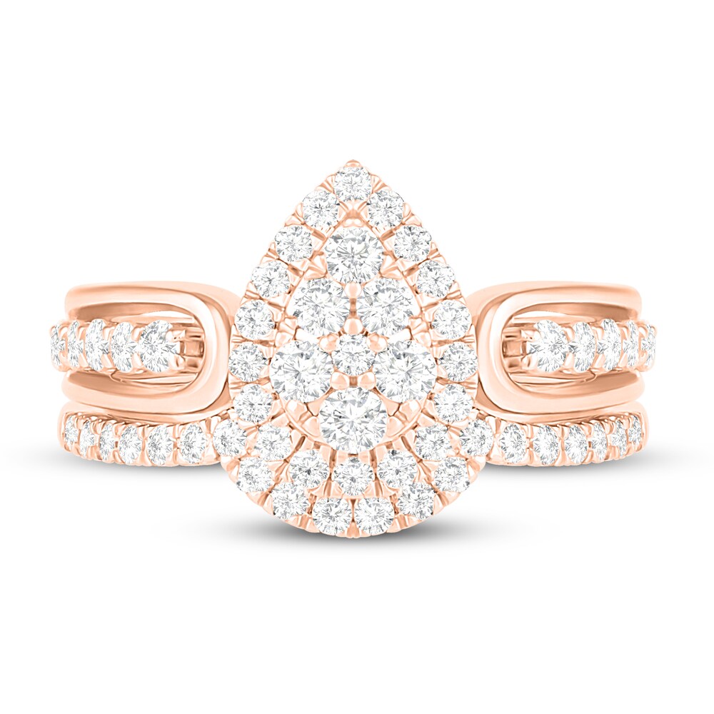 Diamond Bridal Set 1 ct tw Round 14K Rose Gold cZqbQzRJ Diamond Bridal Set 1 ct tw Round 14K Rose Gold cZqbQzRJ