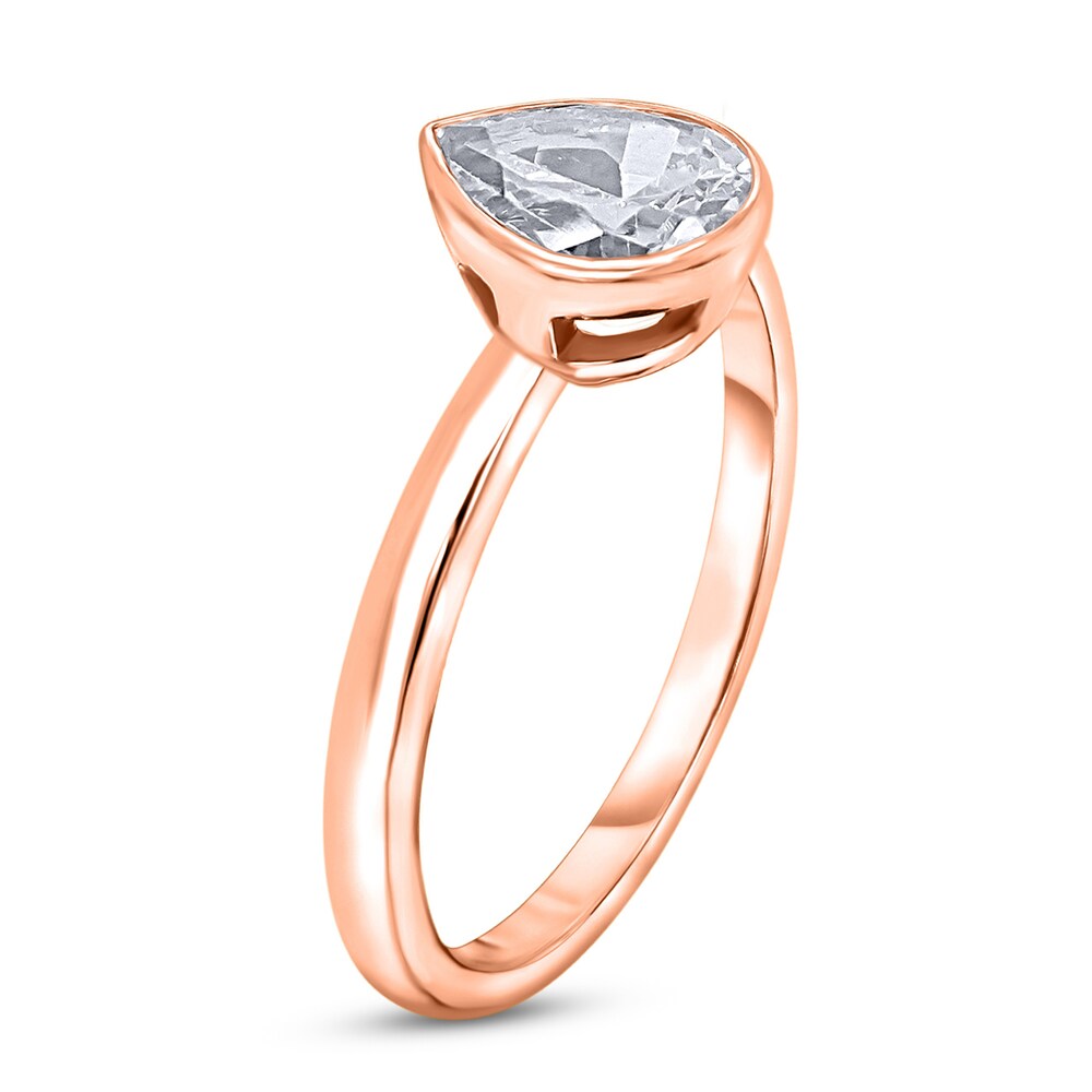 Diamond Solitaire Engagement Ring 2 ct tw Bezel-Set Pear-cut 14K Rose Gold (I2/I) cf6jMXNz Diamond Solitaire Engagement Ring 2 ct tw Bezel-Set Pear-cut 14K Rose Gold (I2/I) cf6jMXNz