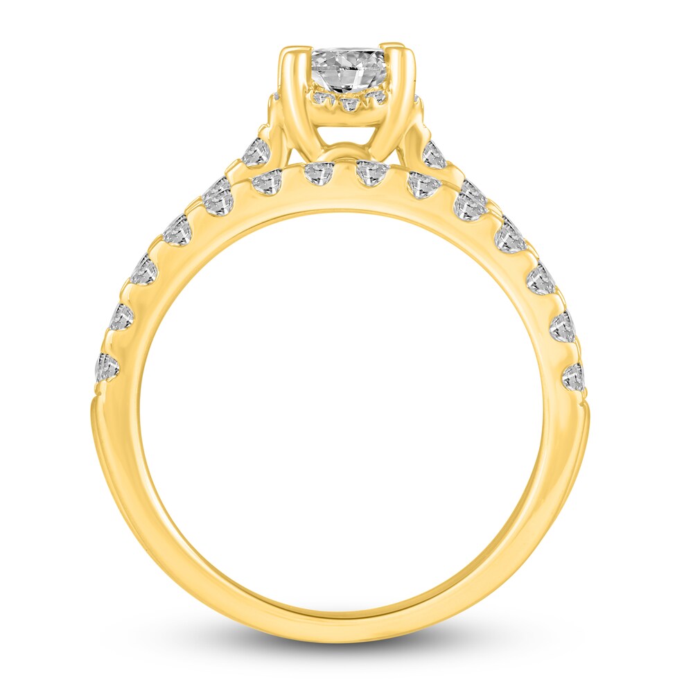 Diamond Bridal Set 1-1/2 ct tw Round 14K Yellow Gold cgjDLxmV Diamond Bridal Set 1-1/2 ct tw Round 14K Yellow Gold cgjDLxmV
