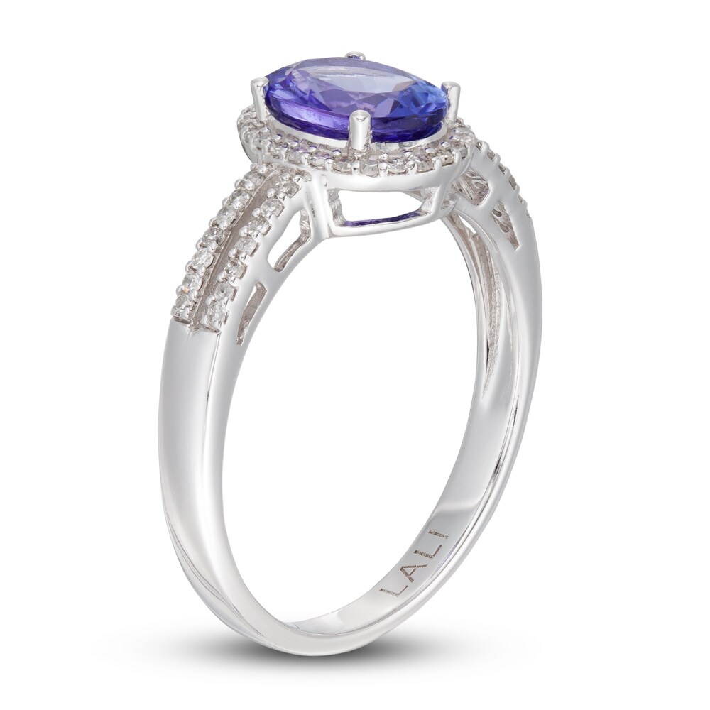 LALI Jewels Natural Tanzanite Engagement Ring 1/4 ct tw Diamonds 14K White Gold crTUMr3C LALI Jewels Natural Tanzanite Engagement Ring 1/4 ct tw Diamonds 14K White Gold crTUMr3C