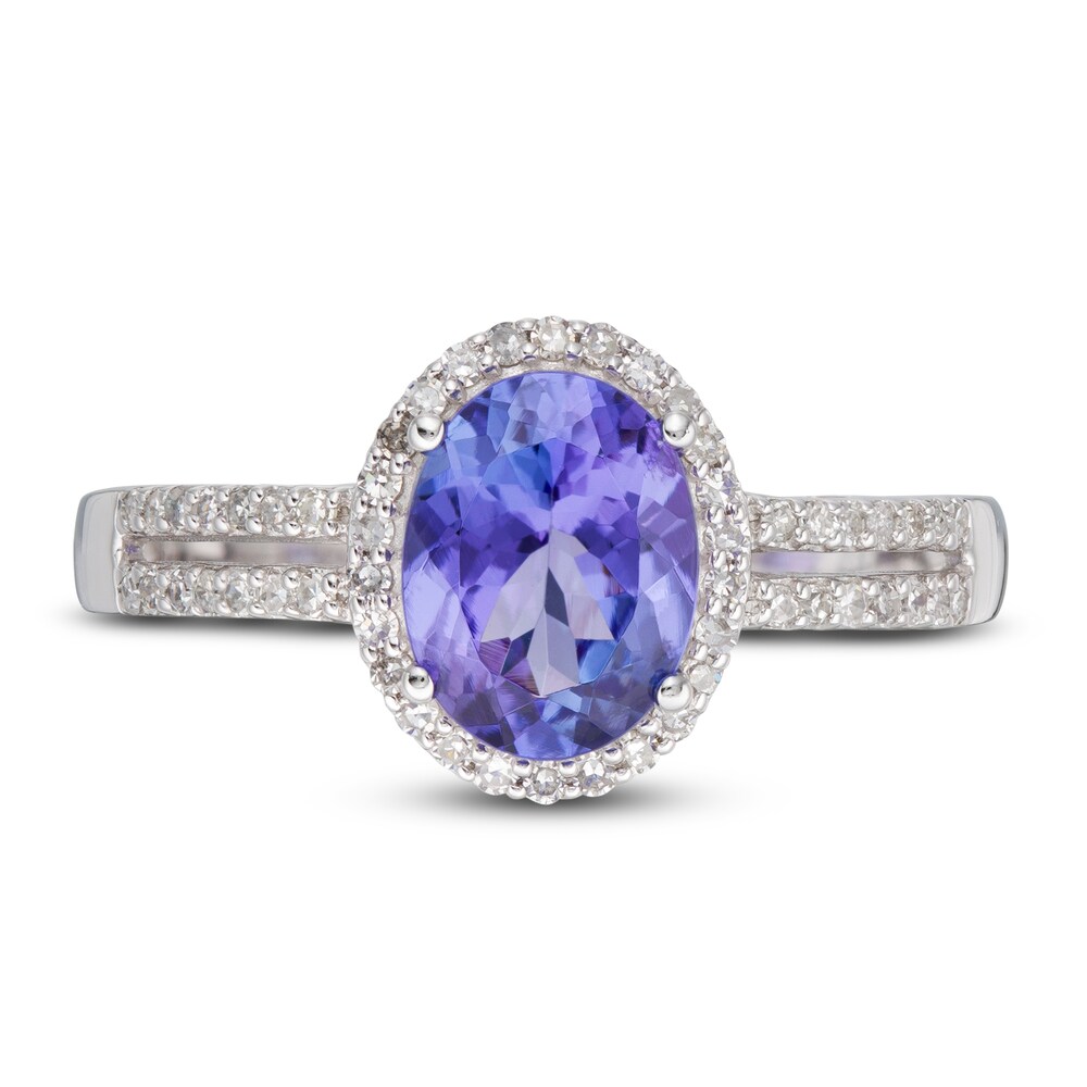 LALI Jewels Natural Tanzanite Engagement Ring 1/4 ct tw Diamonds 14K White Gold crTUMr3C LALI Jewels Natural Tanzanite Engagement Ring 1/4 ct tw Diamonds 14K White Gold crTUMr3C