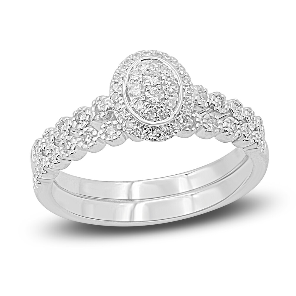 Diamond Bridal Set 1/2 ct tw Round 14K White Gold d32Ylb2R Diamond Bridal Set 1/2 ct tw Round 14K White Gold d32Ylb2R