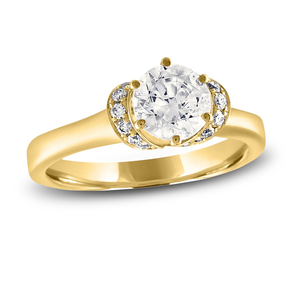 Diamond Engagement Ring 7/8 ct tw Round 14K Yellow Gold dC1k4PH3 Diamond Engagement Ring 7/8 ct tw Round 14K Yellow Gold dC1k4PH3