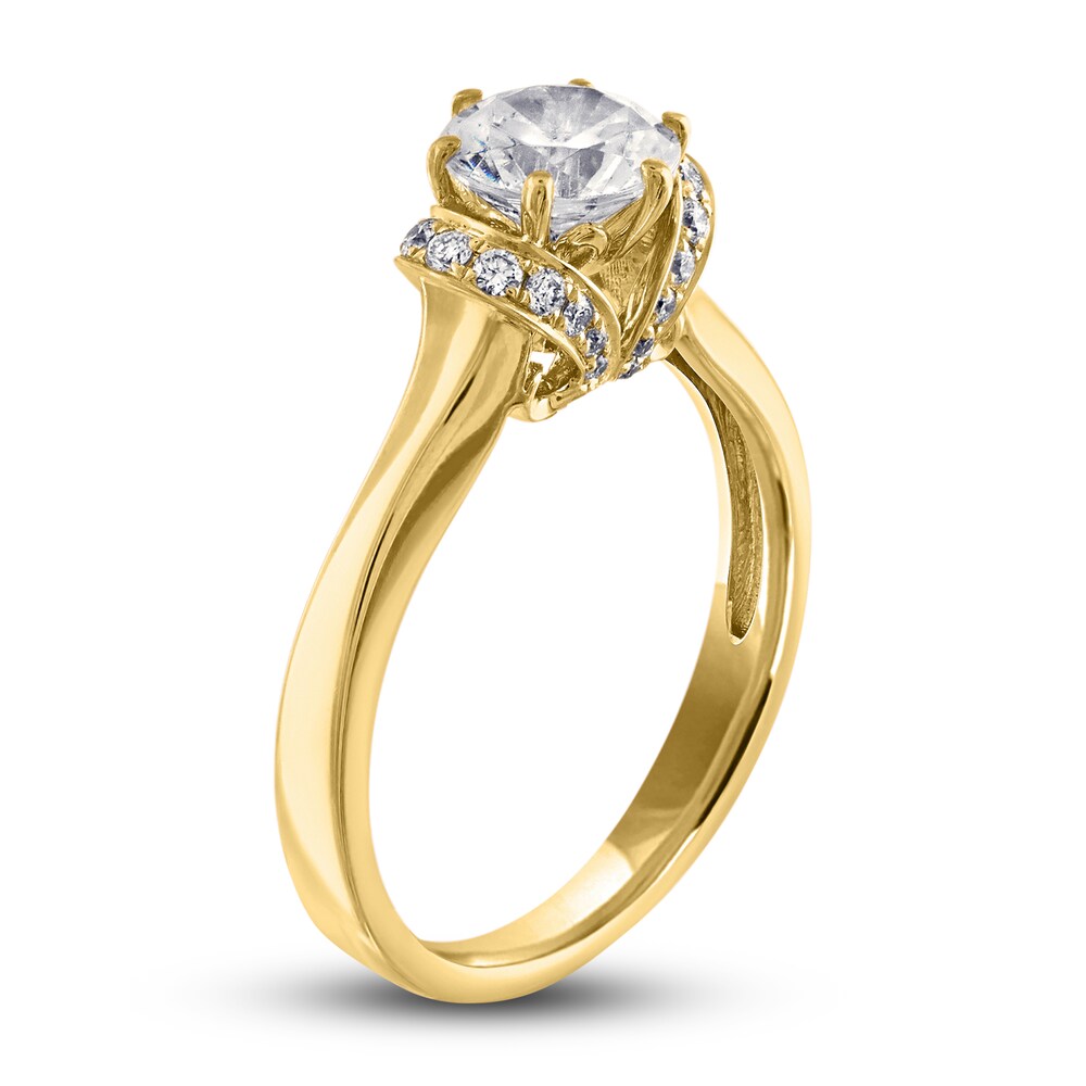Diamond Engagement Ring 7/8 ct tw Round 14K Yellow Gold dC1k4PH3 Diamond Engagement Ring 7/8 ct tw Round 14K Yellow Gold dC1k4PH3