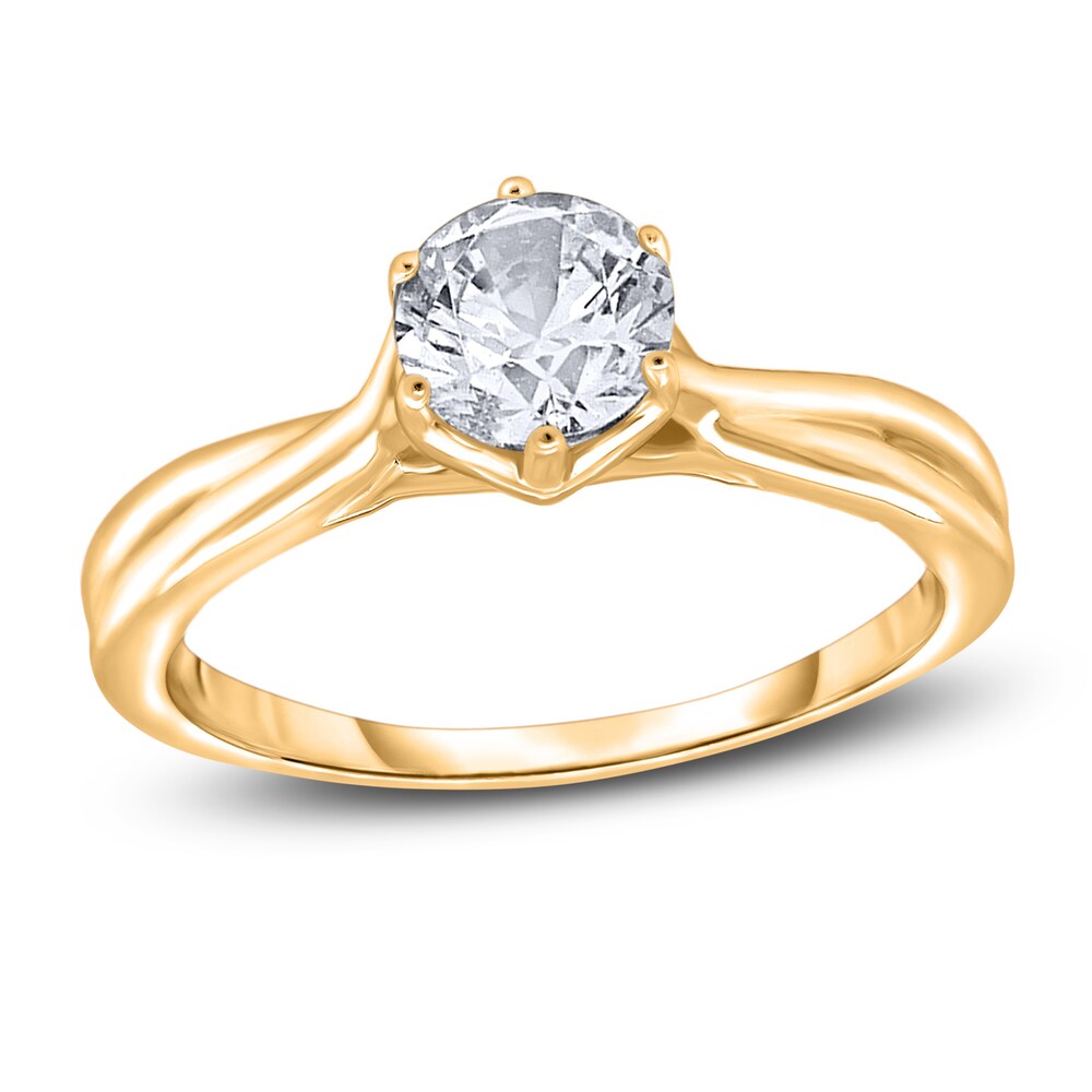 Diamond Solitaire Twist Engagement Ring 2 ct tw Round 14K Yellow Gold (I2/I) dSvAxrFU Diamond Solitaire Twist Engagement Ring 2 ct tw Round 14K Yellow Gold (I2/I) dSvAxrFU