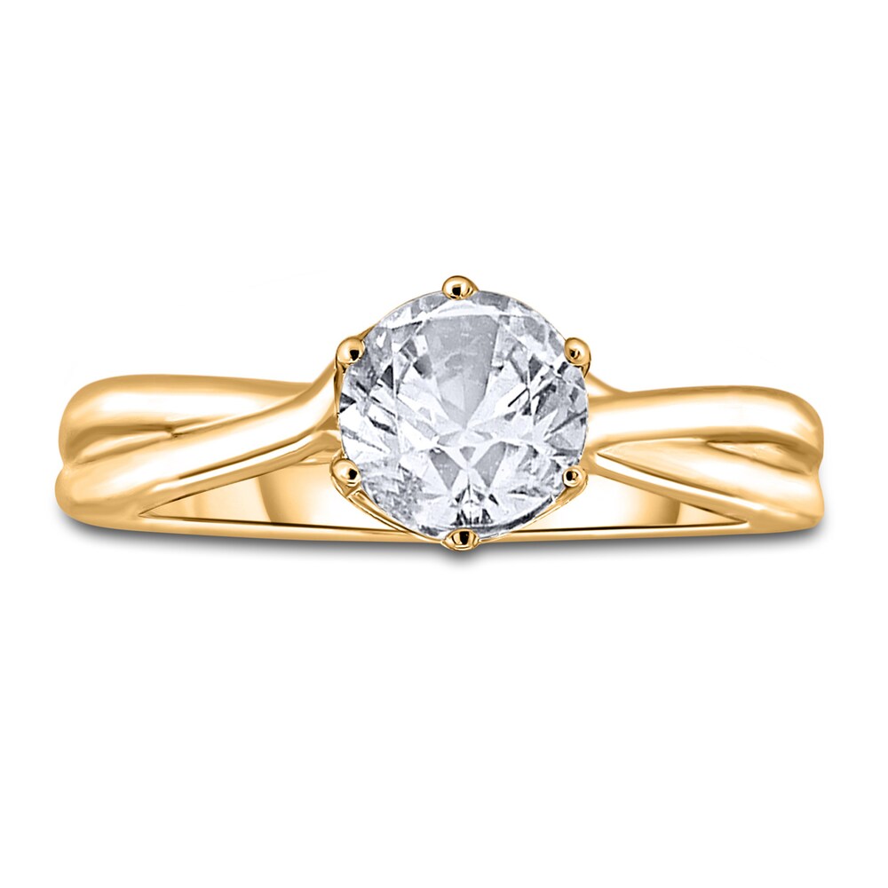 Diamond Solitaire Twist Engagement Ring 2 ct tw Round 14K Yellow Gold (I2/I) dSvAxrFU Diamond Solitaire Twist Engagement Ring 2 ct tw Round 14K Yellow Gold (I2/I) dSvAxrFU