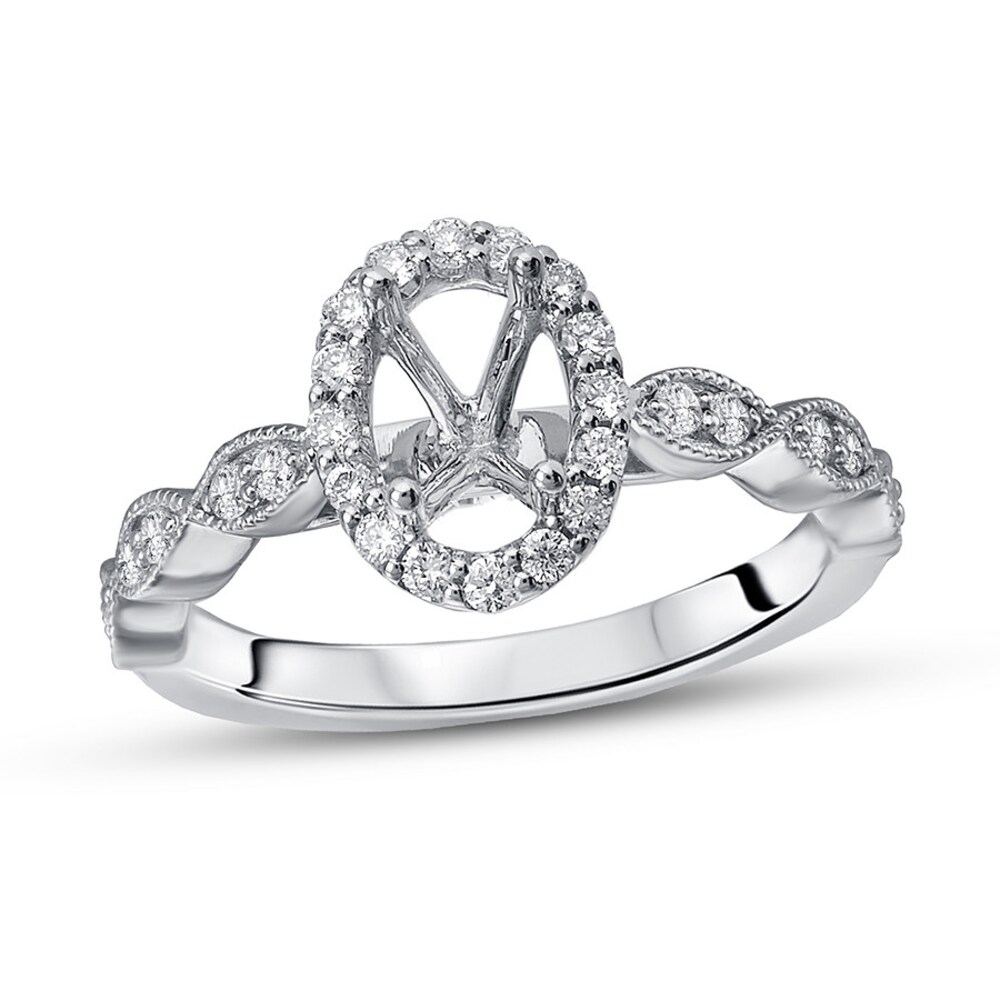 Diamond Ring Setting 1/3 ct tw Round 14K White Gold doXG4wpY Diamond Ring Setting 1/3 ct tw Round 14K White Gold doXG4wpY