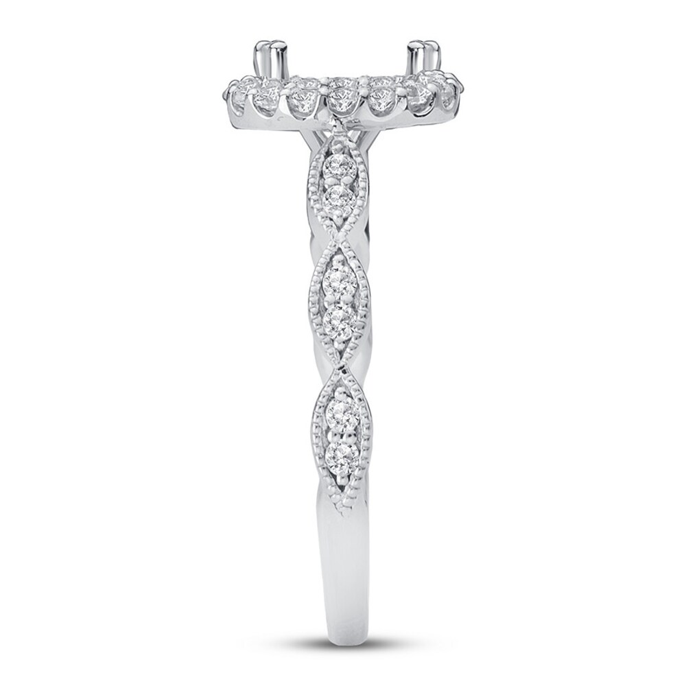 Diamond Ring Setting 1/3 ct tw Round 14K White Gold doXG4wpY Diamond Ring Setting 1/3 ct tw Round 14K White Gold doXG4wpY